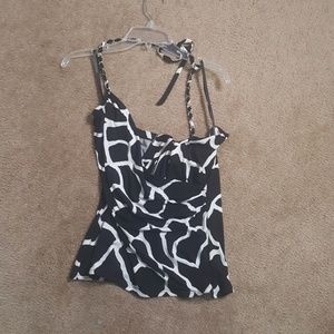 White House Black Market strappy summer shirt